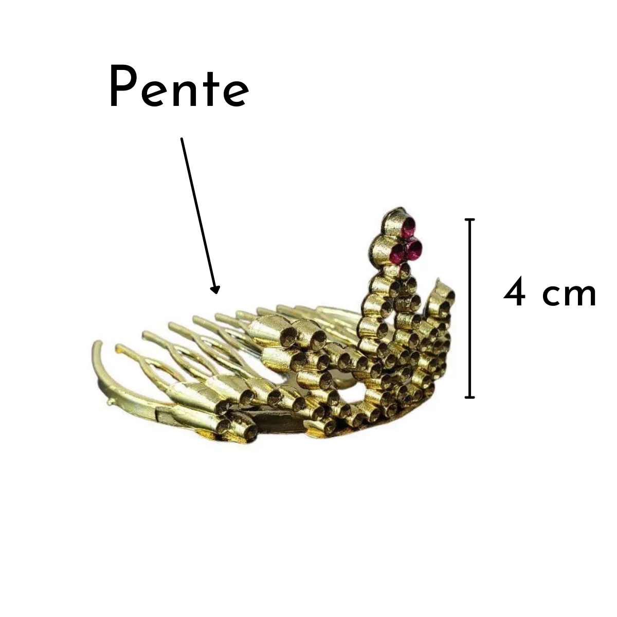 Kit Princesa Dourada (Varinha dourada + Mini Tiara Dourada)