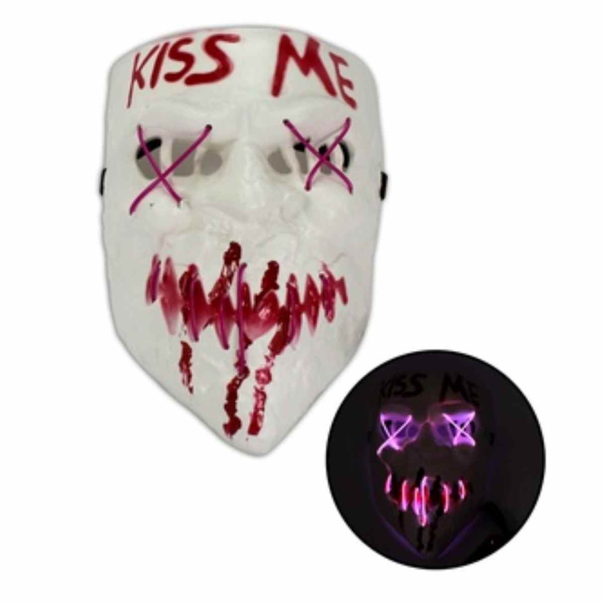 Máscara Kiss Me Led - Uma Noite de Crime