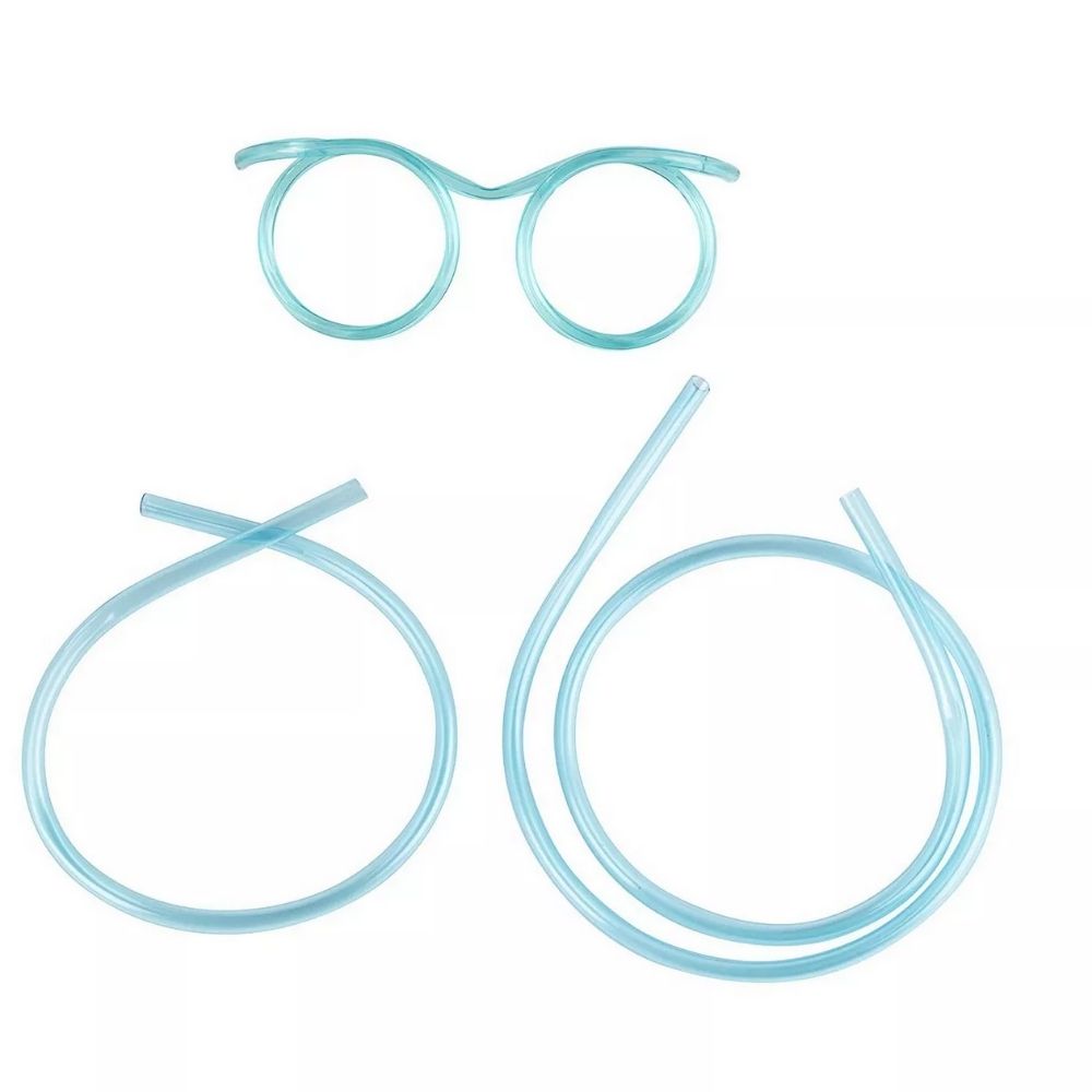 Óculos Canudo Divertido Reutilizável Chaves KIT c/15