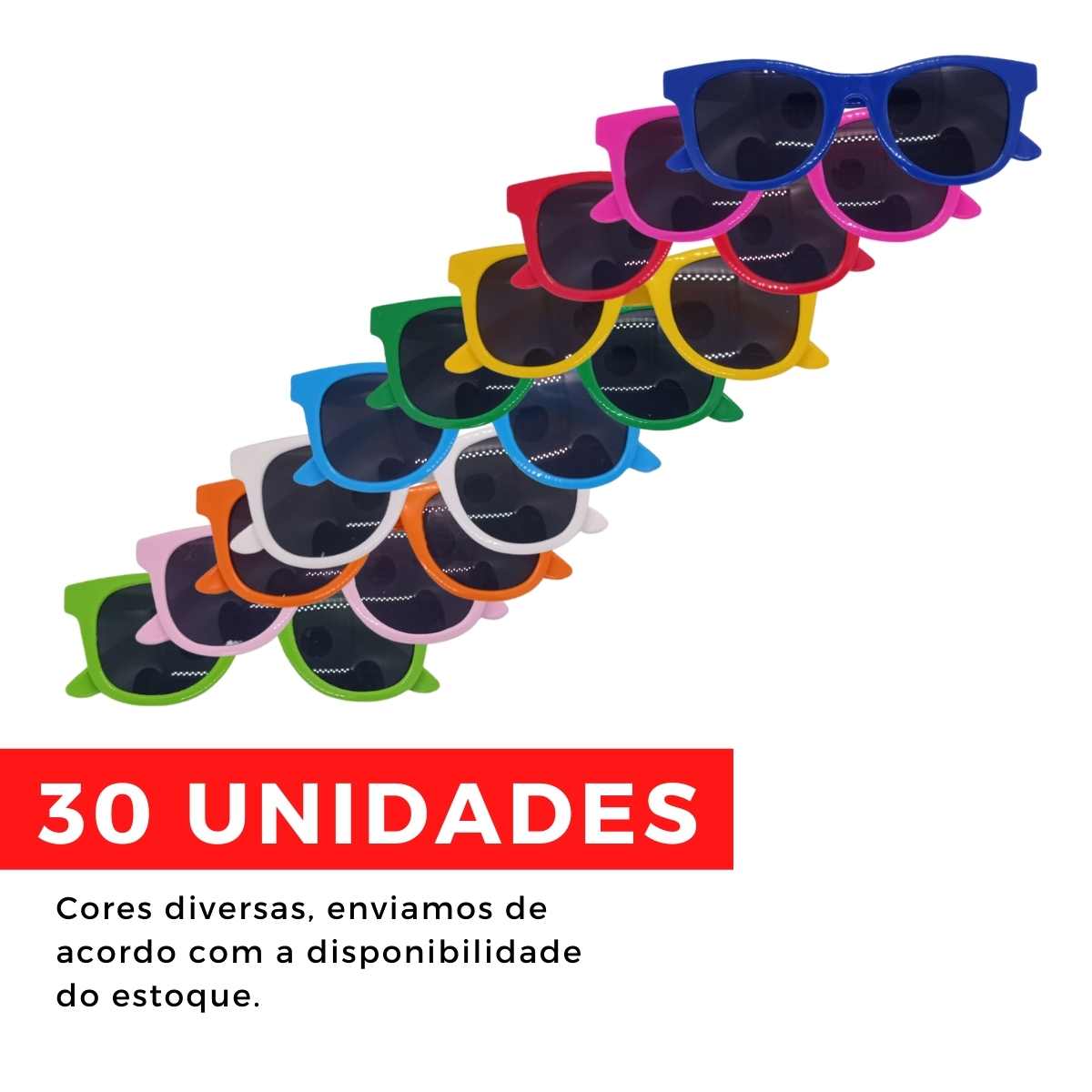 Oculos Way Lente Fumê Infantil Kit c/30 unidades