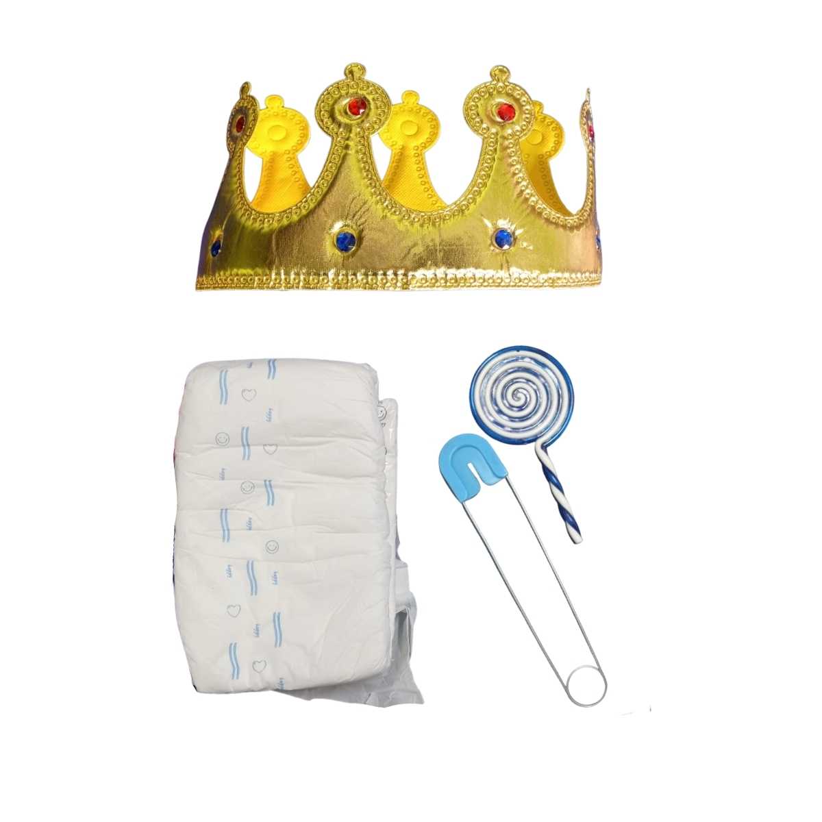 Pequeno Príncipe Carnaval Kit (Kit Bebezao, Coroa de Rei Lame)