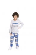 Pijama Infantil Menino Pai e Filho - Tamanho 4 ao 10