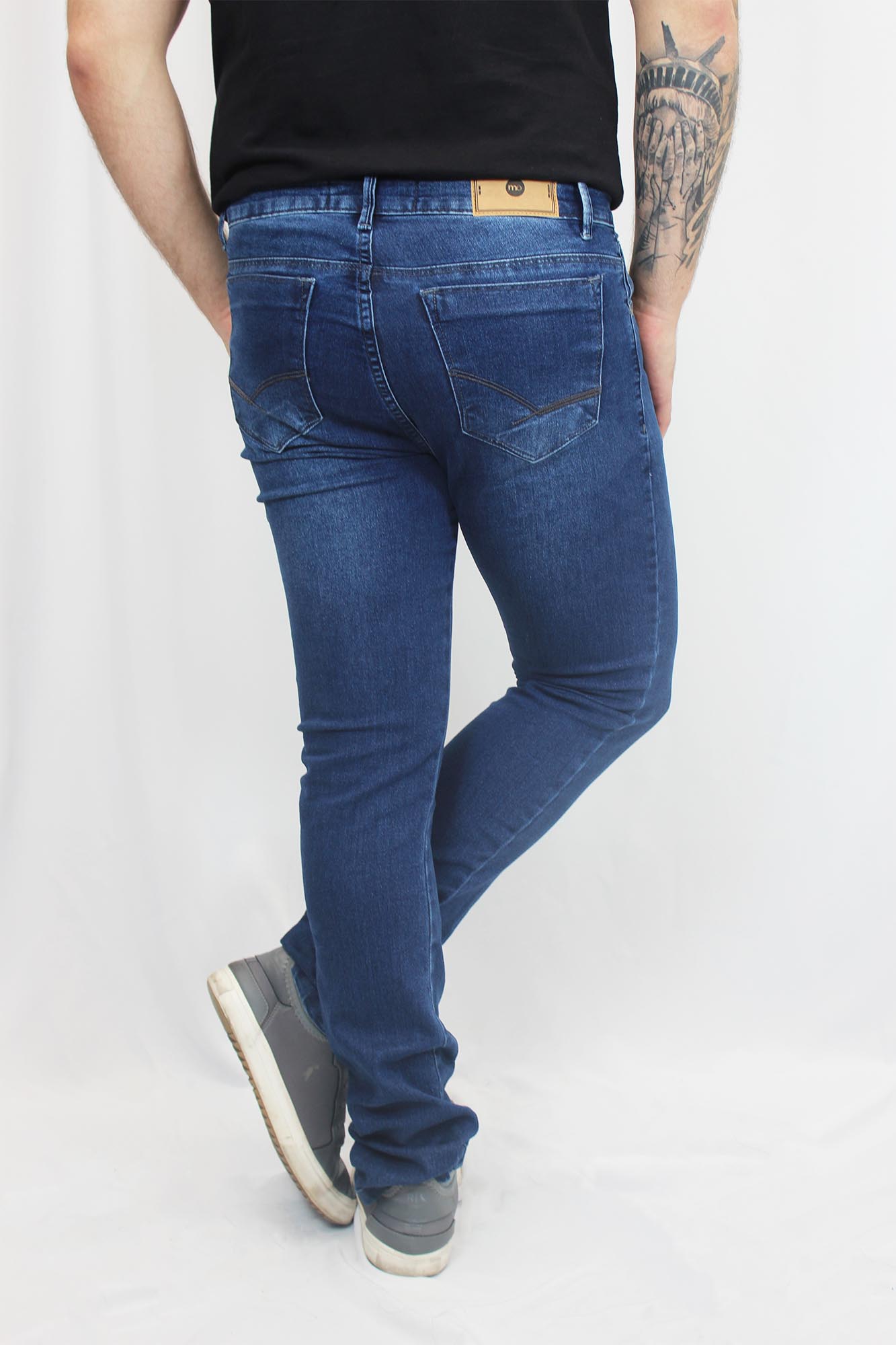 Calça Jeans Slim com Elastano Estonada Garcez Masculina - Azul