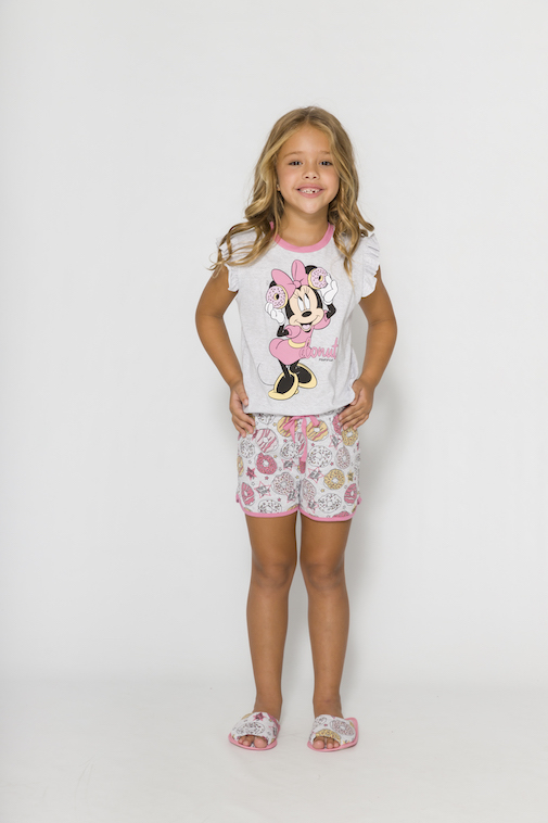 Pijama Infantil Menina Disney (Produto Oficial) - Tamanho 1 ao 10