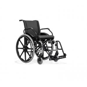 Cadeira de Rodas KE Aço Carbono (Preto) - Ortobras