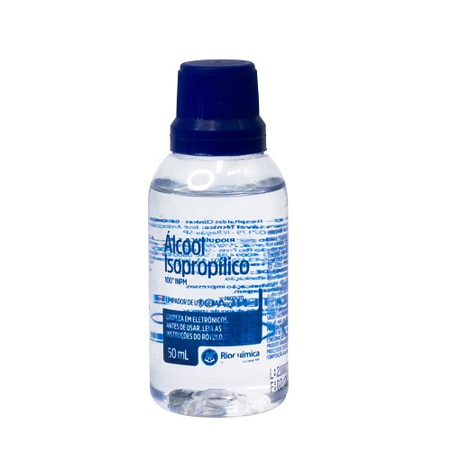 Álcool Isopropílico 100% 50ml - Rioquímica