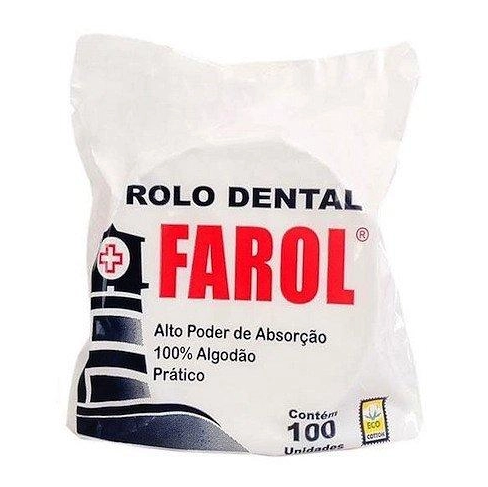 Rolo Dental 100% Algodão - Farol 