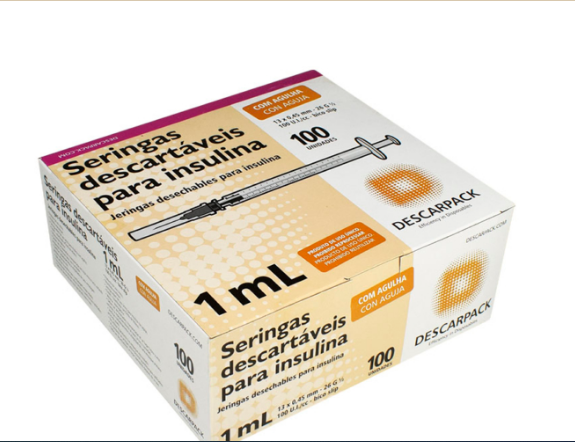 Seringa para Insulina 1ml - Descarpack