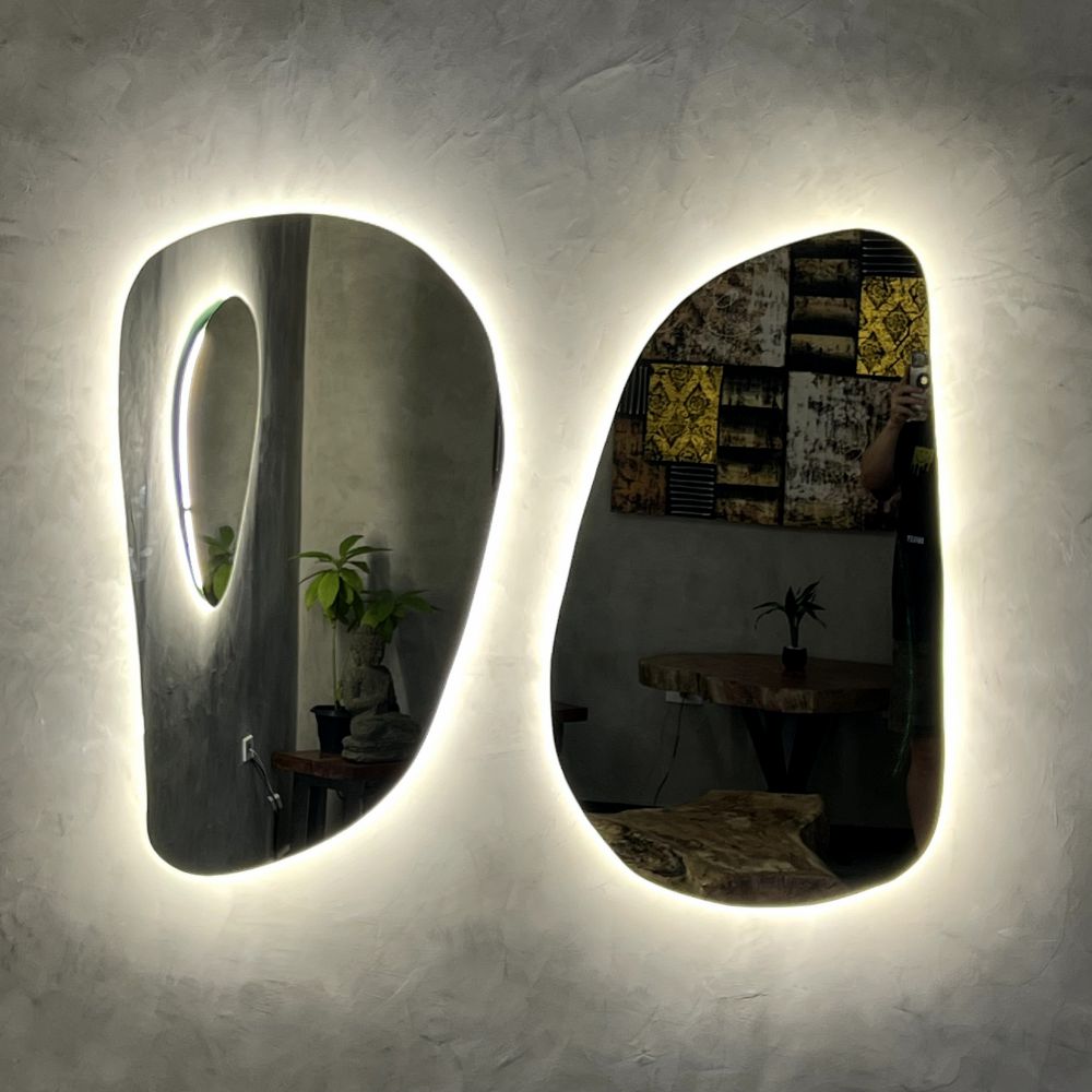 Espelho 99 x 57cm com Iluminação de LED - 2Unidades