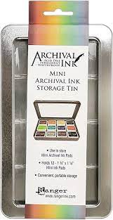 Caixa para Mini Archival Ink Caixinha Storage Tin - Archival ink