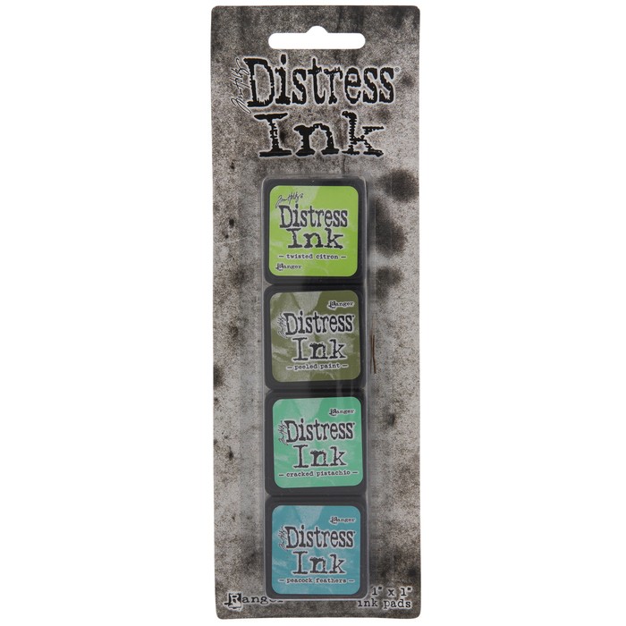 Mini Carimbeira Distress Ink - Kit com 4 - Green