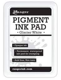Pigment Ink Pad Ranger - Branca Glacier White