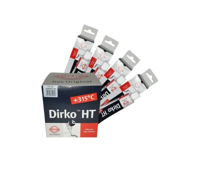 4 Colas de Motor Silicone DIRKO Alta Temperatura PRETO 70g - ERLING