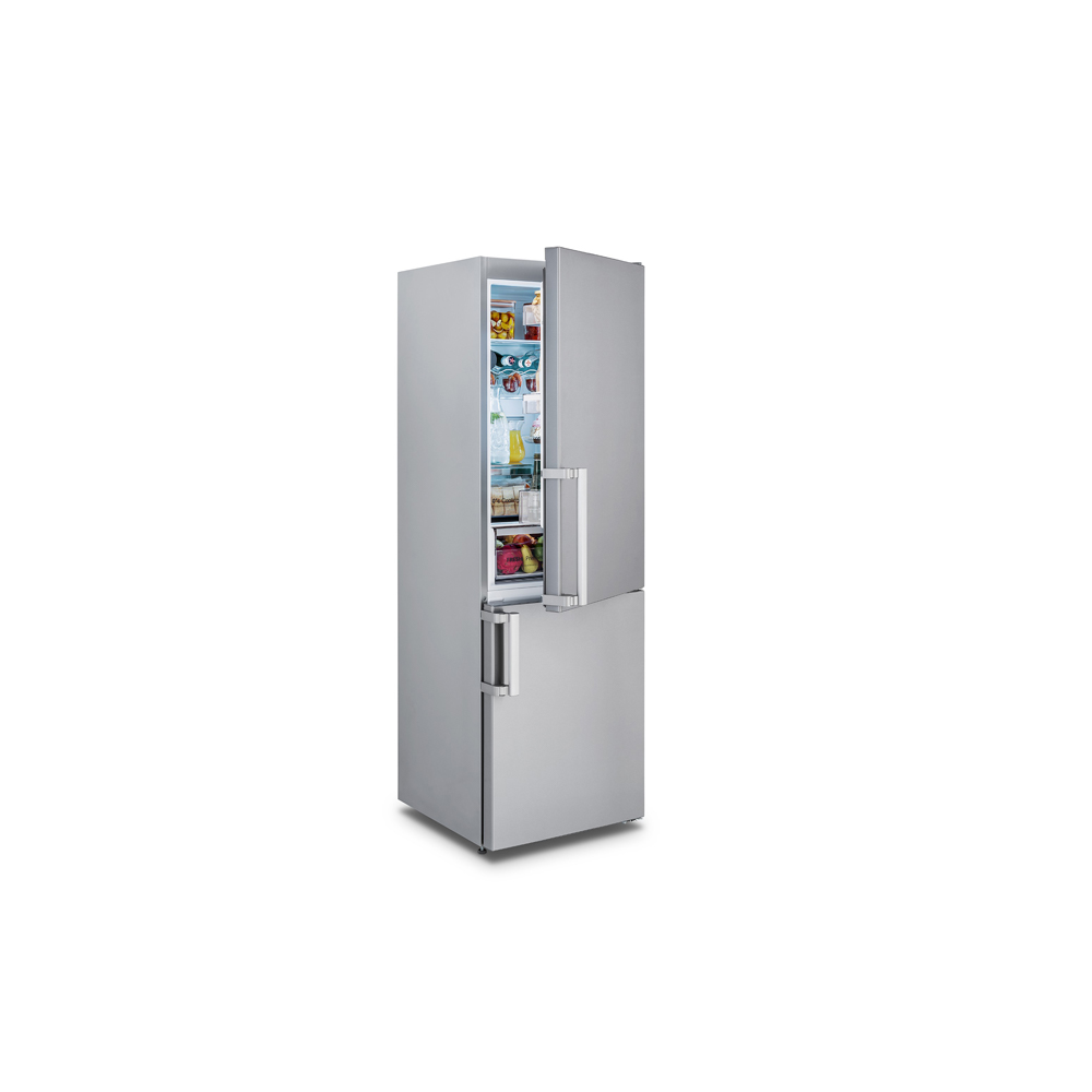 Refrigerador Bottom Freezer Tecno Inox escovado 310 Litros 127v