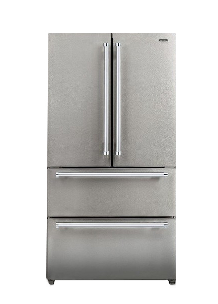 Refrigerador Tecno Professional French Door Inox de duas gavetas 545L 127V