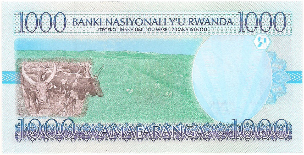 Ruanda - 1000 Francs FE 1998 