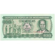 Moçambique - 100 Meticais FE 1989