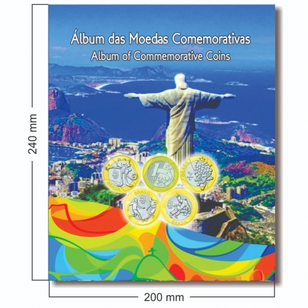 Album para moedas da Olimpiadas Rio 2016, Lancamento, novo tamanho.