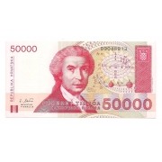 Croácia - 50.000 Dinara FE 1993