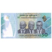 Namíbia -  30 dólares namibianos 2020 Comemorativa - Polímero