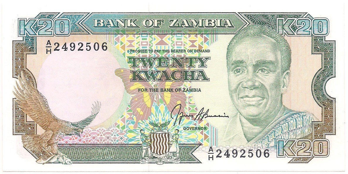 Zâmbia - 20 Kwacha FE 1991