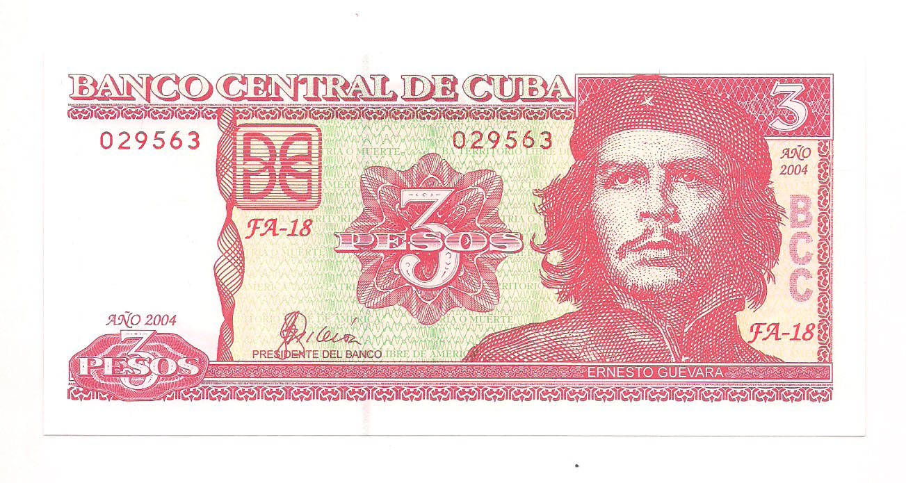 Cuba - 3 Pesos (Ernesto Guevara) FE 2004 