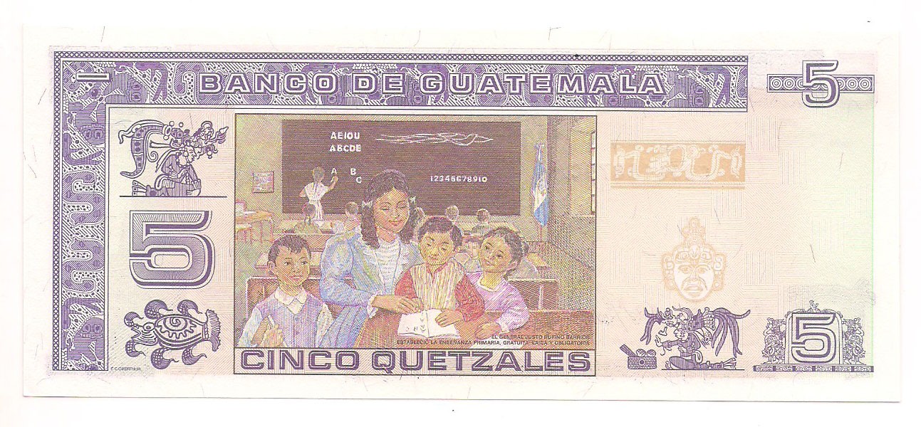 Guatemala - 5 Quetzales FE 2006 