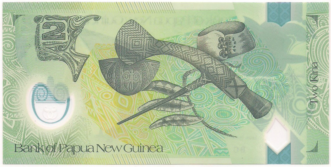 Papua-Nova Guiné 2 Kina - FE Polímero