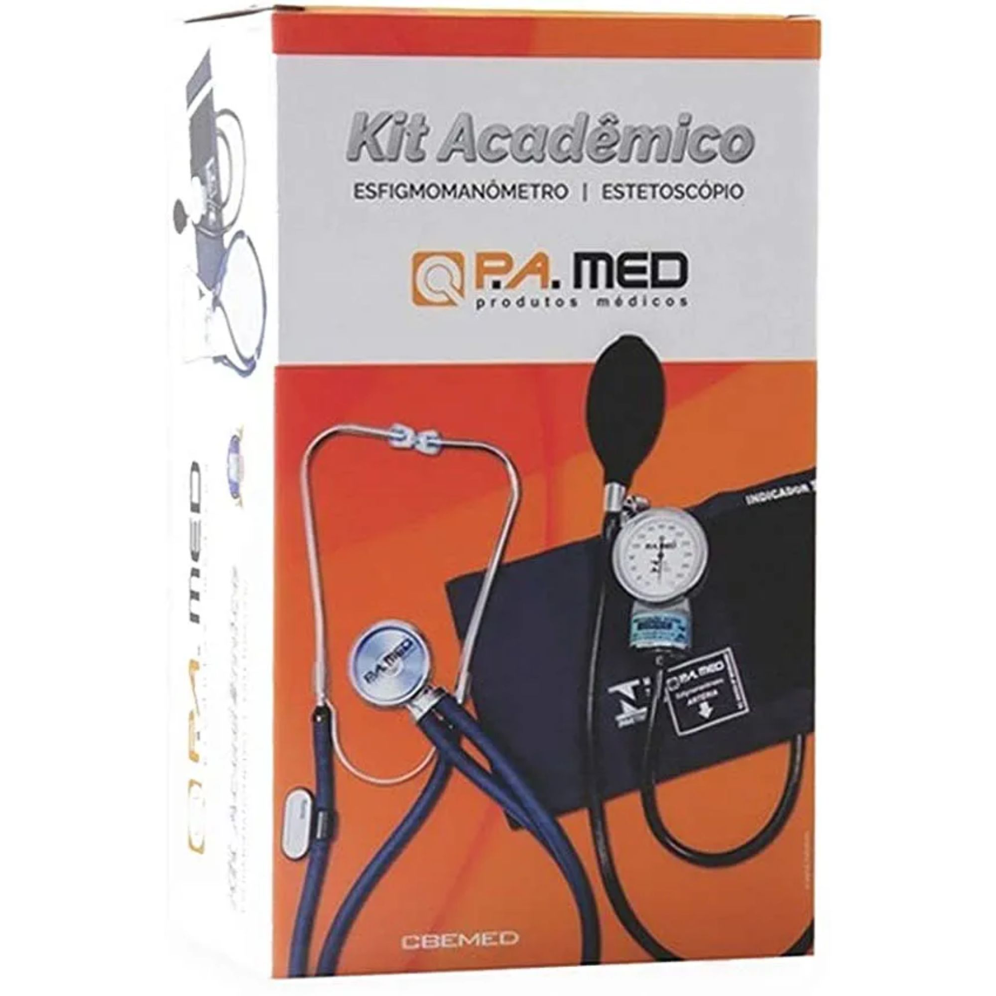 Kit Acadêmico P.A MED Esfigmomanômetro + Estetoscópio
