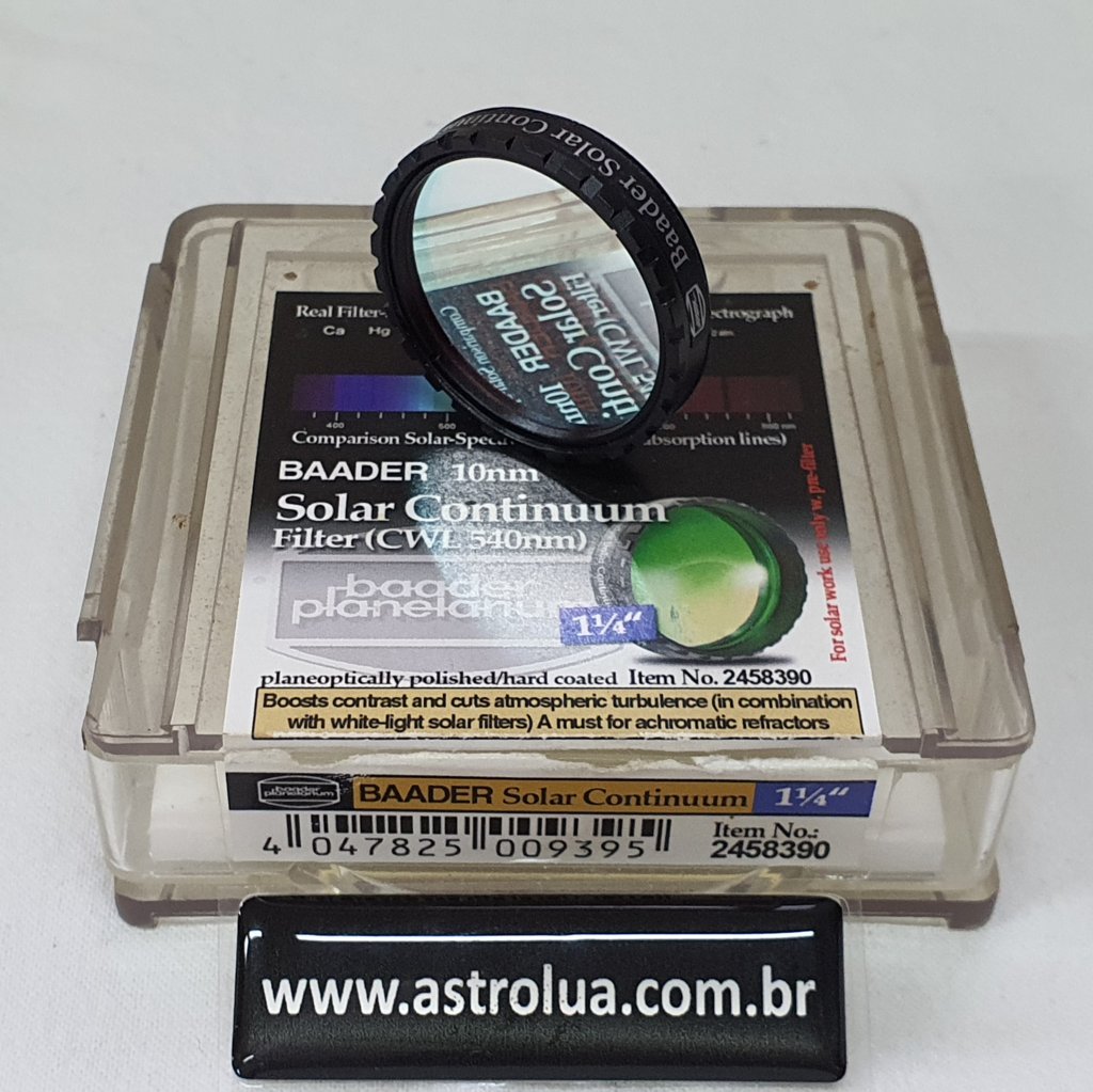 Filtro 1,25" - Solar Cotinuum CWL 540nm - BAADER