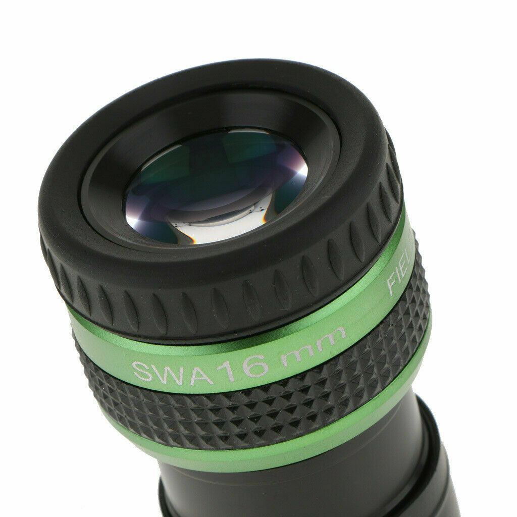Ocular 16mm - 1,25" Acromática Green Glass - 6 Elementos - 70º de Campo - ANGELEYES