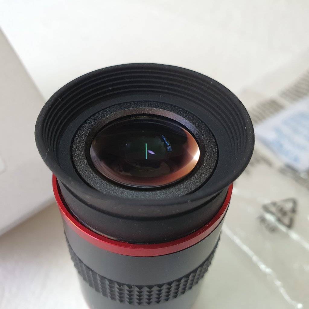 Ocular 6mm - 1,25" - Grande Angular 68º - 6 Elementos - Red Ring - ULTRA WIDE - SVBONY