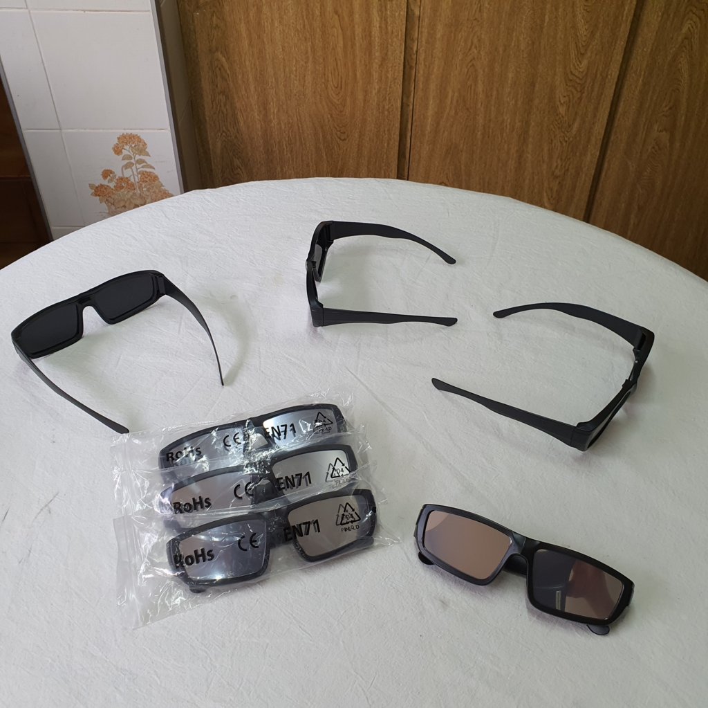 Óculos Para Observação SOLAR - Filtro Duplo - Frente Espelhada - ASTROLUA