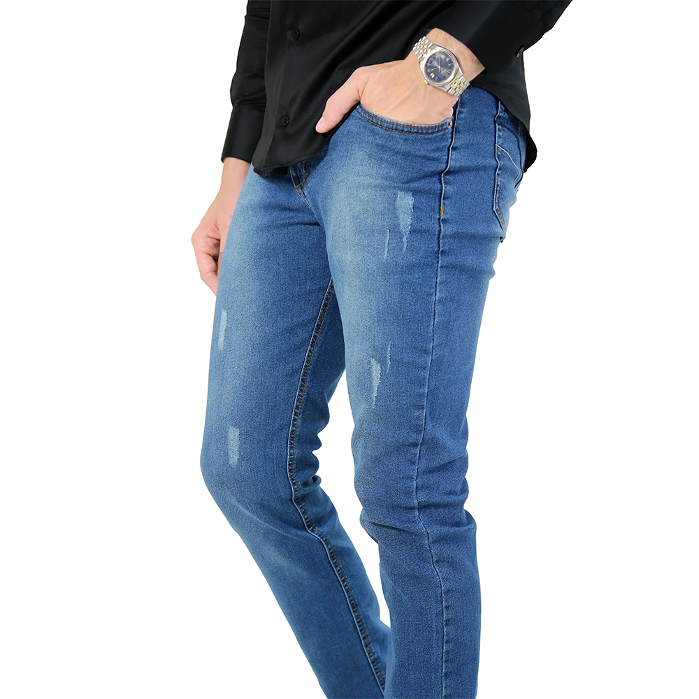 Calça Jeans Slim Fit Azul Médio - Live the Life