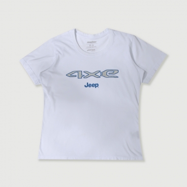 Camiseta Especial Fem. Premium JEEP Compass - 4xE - Branca