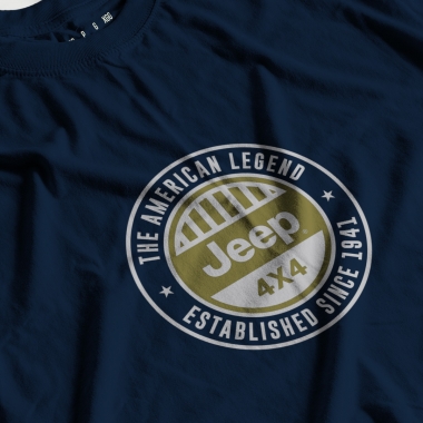 Camiseta Fem. JEEP Basic - American Legend - Azul Marinho