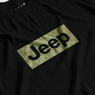 Camiseta JEEP Basic - Square Camo - Preto