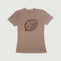 Camiseta Fem. JEEP 80th Anniversary Leaf Estonada - Marrom