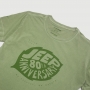 Camiseta Fem. JEEP 80th Anniversary Leaf Estonada - Verde Militar