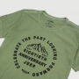 Camiseta Fem. JEEP 80th Anniversary Round Estonada - Verde Militar