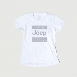Camiseta Fem. JEEP Basic - Box - Branco