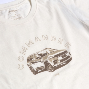 Camiseta Inf. JEEP - Commander - Welcome Commander - Off White