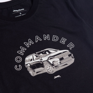 Camiseta Inf. JEEP - Commander - Welcome Commander - Preta