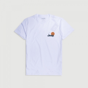 Camiseta JEEP Basic - Mountain Day - Branco