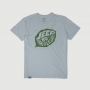 Camiseta Masc. JEEP 80th Anniversary Leaf Estonada - Cinza Claro