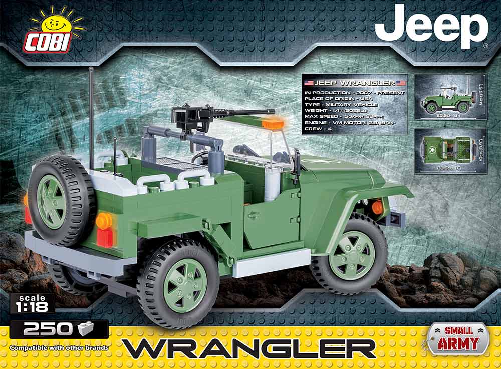 Bloco de Montar Jeep Wrangler - 250 Peças Cobi