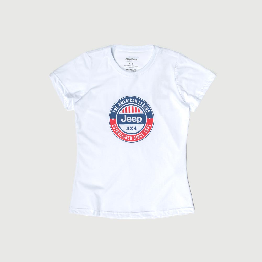 Camiseta Fem. JEEP American Legend - Branca