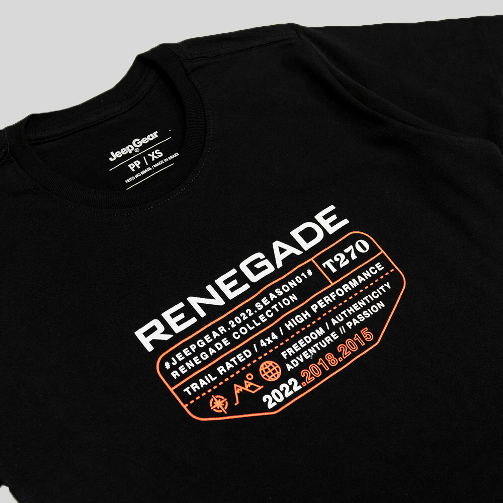 Camiseta Fem. JEEP RENEGADE T270 - Preto