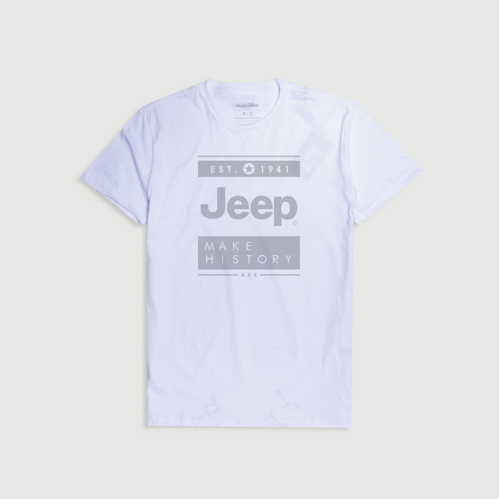 Camiseta JEEP Basic - Box - Branco