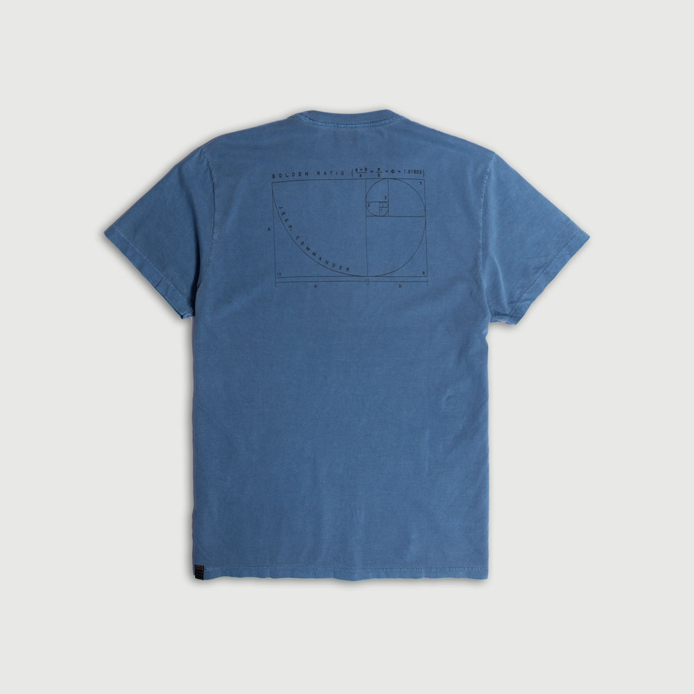 Camiseta JEEP - Commander - Nature Golden Ratio - Estonada Azul